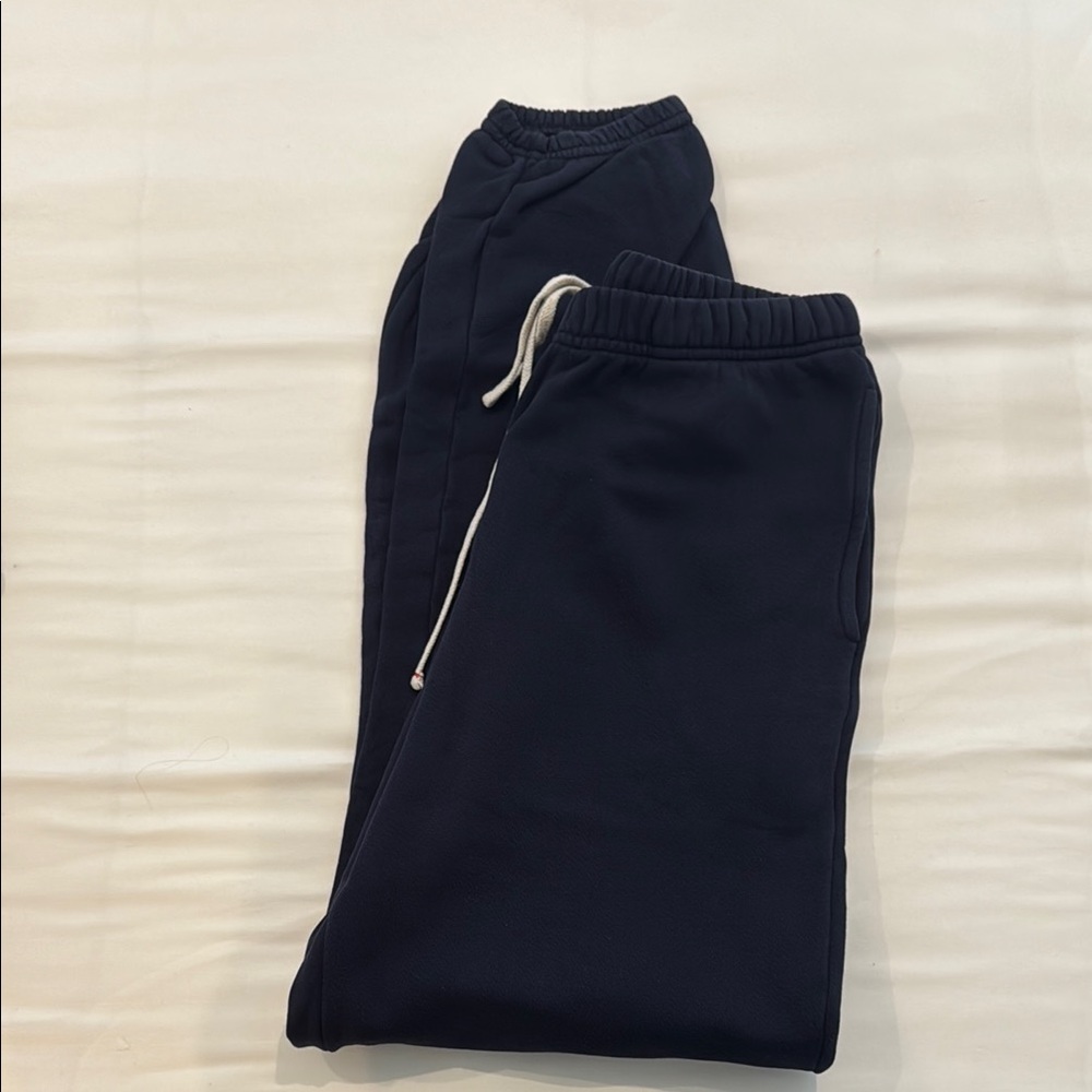 Navy les tein Jogger Pants with Drawstring